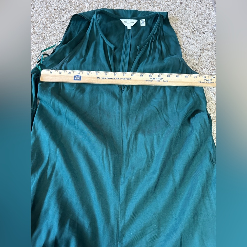 Ted Baker, Emerald Green,‎ Meriahh Halter Neck Wide Leg Jumpsuit, US size 6 - Picture 10 of 14